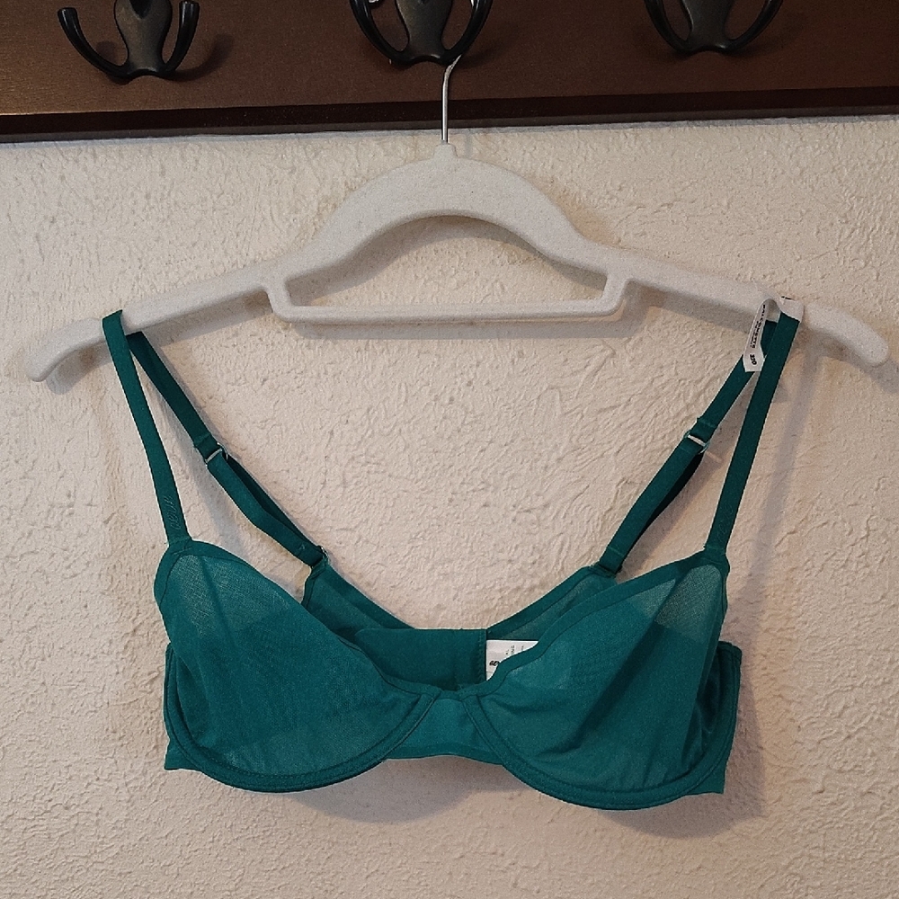 Teal Underwire Bra